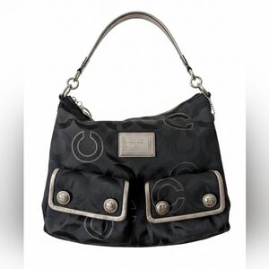 Coach Op Art Poppy Hobo Bag - EUC!